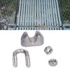 20Pcs Stainless Steel Wire Rope Clamp Hardware Rigging Cable Clip