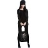 Spiral Pocket Kitten Unisex Fabric Bag, Black, black