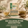 OmVeda Organic Sage Tea - Sage Leaves Cut and Natural