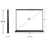 Cocar P1-SN40 40 inch Portable Projection Screen for Mini/Professional LED/LCD/DLP