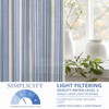 DriftAway Farmhouse Vertical Striped Linen Blend Textured Light Filtering Semi