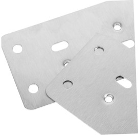 WOONEKY DIY Cabinet Door Repair Kit 8pcs Door Reinforcement Plate Set Ball Fixing and Strike Plate