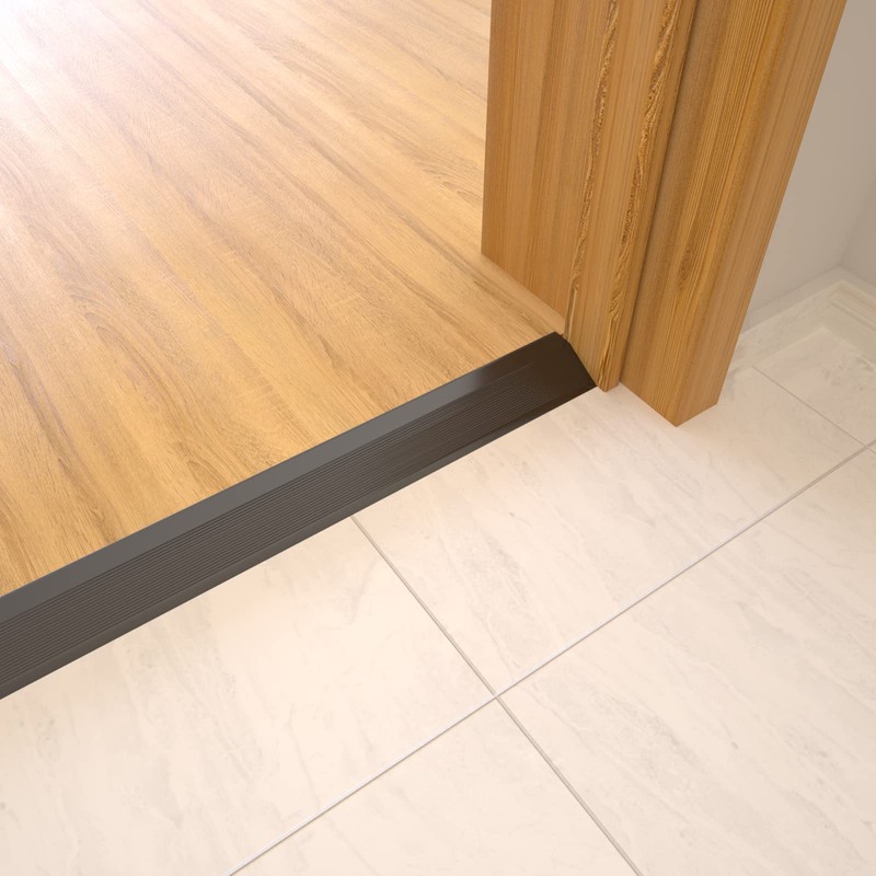 NeatiEase Threshold Ramps for Doorways, 48" Metal Floor Transition Strip