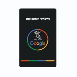 Tap and Share Contactless Sharing Smart NFC Google Review Follow Card Sticker (Follow us on Google Card, 1)