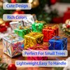 Aixiasen 24Pcs Mini Christmas Tree Ornaments,Small Hanging Gift Box Decor