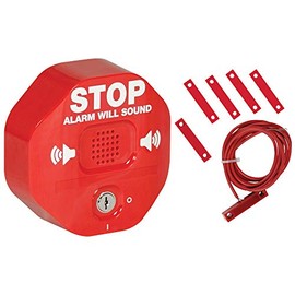 Safety Technology International, Inc. STI-6402 105 dB Exit Stopper® Multifunction Door Alarm for Double Doors with on/off Switch and 9 Volt Battery