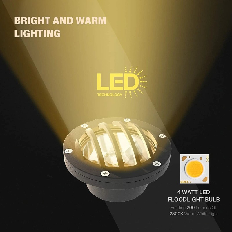 Malibu LED Low Voltage Landscape Lighting Well Light Outdoor Deck