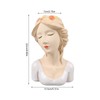 Modern Ceramic Face Vases Decorative Modern Style Shy Girl Flower