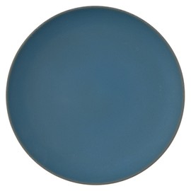 TOKI1919 KUROSUMI 37K373-19 Black Charcoal Cafe Dish, Hamburger Plate, Steak Plate, Round Plate, Diameter Approx. 7.9 inches (20 cm), Mino Ware Pottery, Japanese Dish, Ryokan, Restaurant,