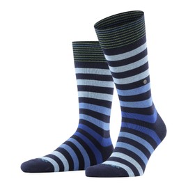 Burlington Men's Blackpool M SO Cotton Patterned 1 Pair Socks, Blue (Marine 6121) new - eco-friendly, 6.5-11