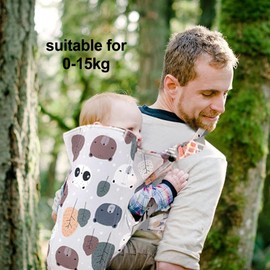 Liuer Baby Carrier for Newborns from Birth, Baby Carrier Abdominal Carrier, Portable, Breathable Back Carrier, Convertible, Front and Back, Baby Carry Bag Baby Sling for Infants Toddlers from 3-15 kg