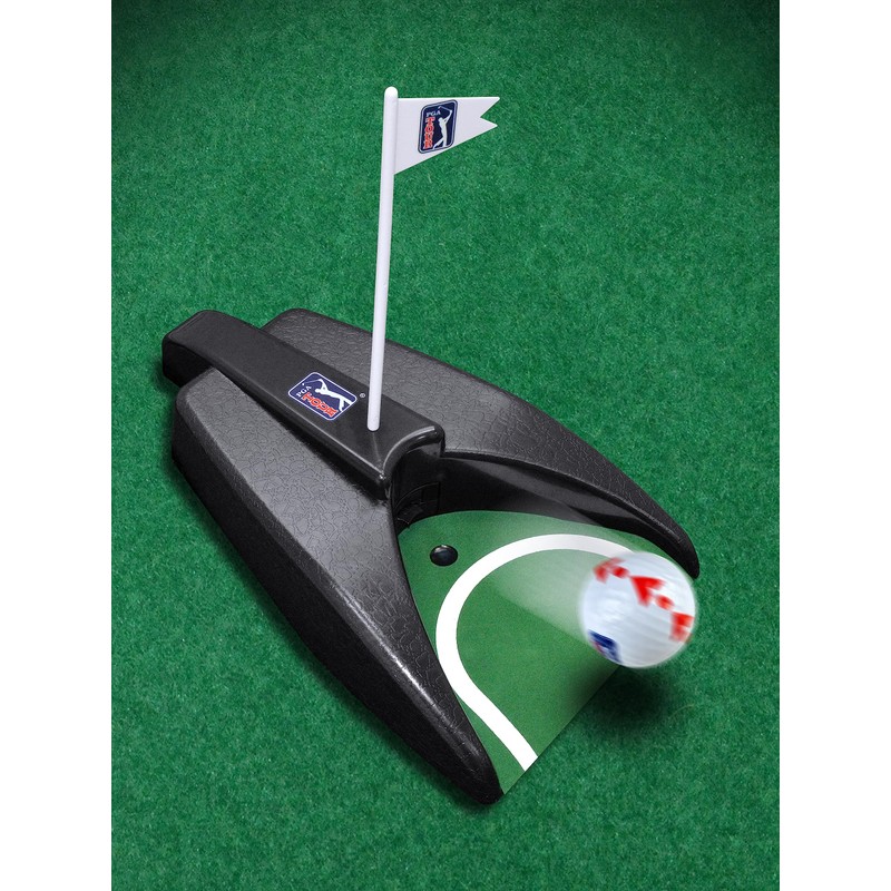 PGA Tour Pure Putt - Auto Putt Returner with Guideball,Black