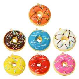 NIDHFG 7 Pieces Donut Models, Simulated Donuts, Food Models, Children'S Toys, Photo Props.