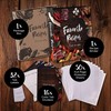 CraftSaints Recipe Binder 8.5x11, 3 Ring DIY Cookbook Kit 12