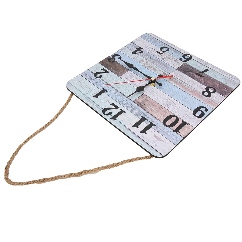 Wall Clock Industrial Style Silent Quartz Movement Density Board Large