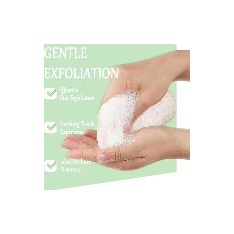 3 Piezas Esponja Natural de Lufa, Exfoliante Corporal Lumbor37, Cepillo