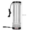 Water Cooling Tank Transparency 210mm Cylinder Temperature Display Reservoir Water