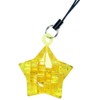 HCM Kinzel 59196 Crystal, 3D Puzzle. Mini Star, Yellow