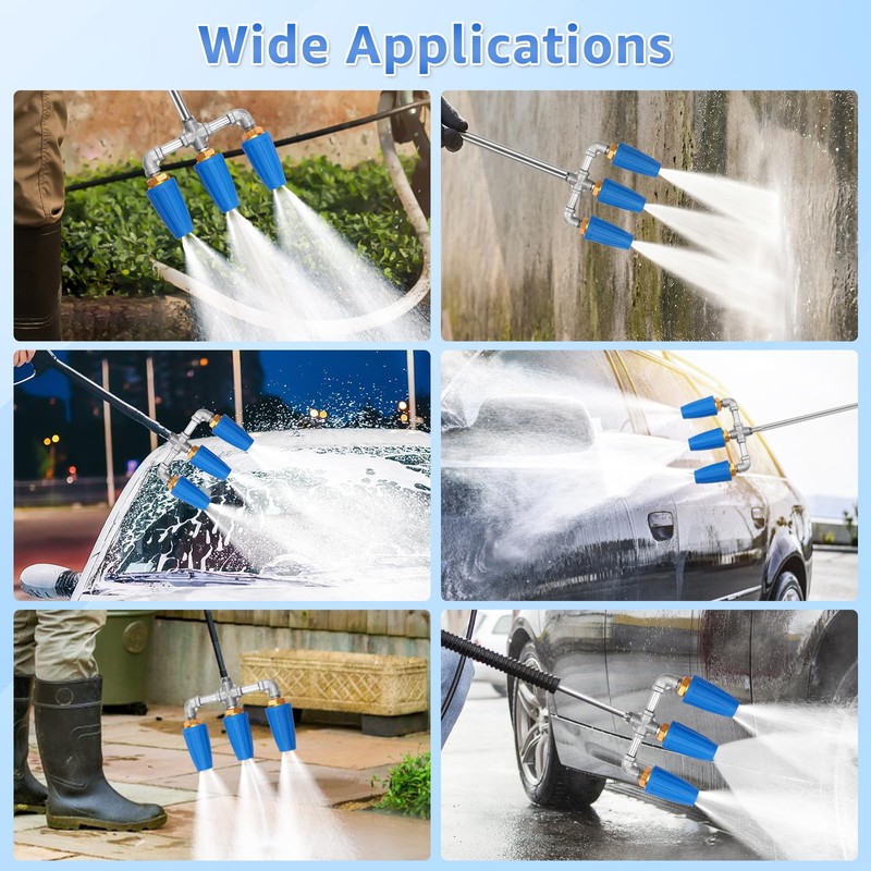 Triple Nozzle Pressure Washer 4000 PSI 3 in 1 Pressure