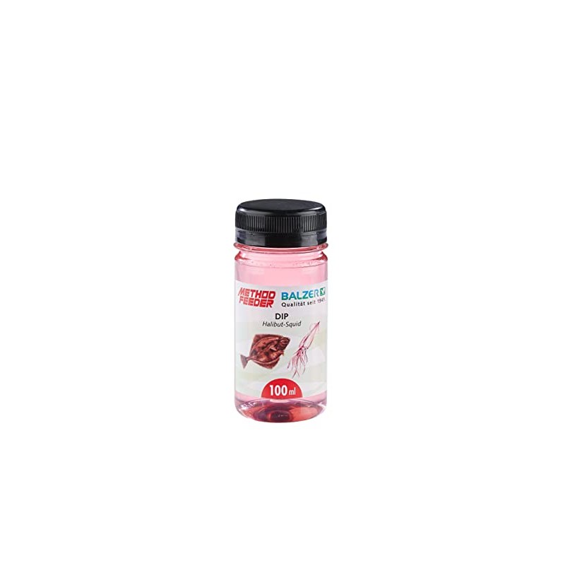Balzer Method Feeder Dip Pink Halibut Squid 100 ml