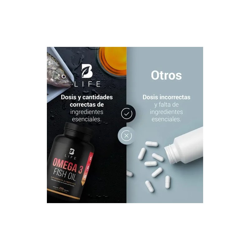Omega 3 Fish Oil De 220 Caps. 100% Aceite De