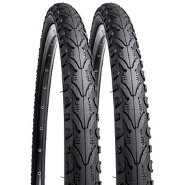 YUNSCM 2-PCS 26" Bike Tires 26x1.75/47-559 Compatible with Road Bike 26 x 1.75 26X1.75 Gravel Bike Bicycle Tires (Y-709)