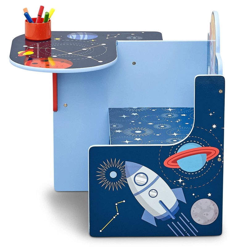 Delta Children Space Adventures Chair Desk with Storage Bin -