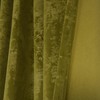 Roslynwood Luxury Gold Foil Print Olive Green Velvet Curtains 108
