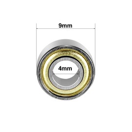 sourcing map Deep Groove Ball Bearings 684ZZ Double Shielded 4 x 9 x 4 mm Carbon Steel Pack of 20