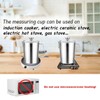 2L Measuring Cup, 304 Stainless Steel Pitcher with Lid, Liter/Oz