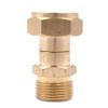 ZONADAH Hose Swivel Adaptor, Free Kinking Connector, Solid Brass Made,