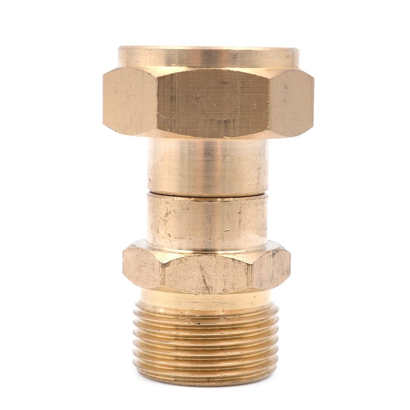 ZONADAH Hose Swivel Adaptor, Free Kinking Connector, Solid Brass Made,