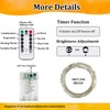 4-Pack 50 LED Fairy Lights Battery Operated with Remote Control