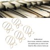 100Pcs Gold Paper Clips Cute Shape Stainless Steel Multifunction Metal