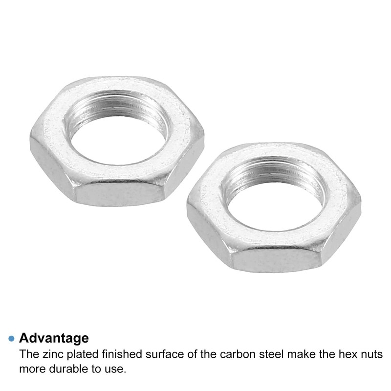 PATIKIL 30-Pack M8 x 1.0 Steel Hex Nut Metric Thread