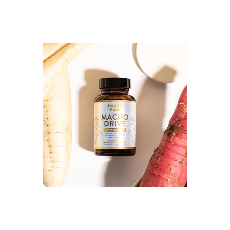 Macho Drive Maca Negra Roja Ginseng Zinc L-Arginina Cápsulas Health