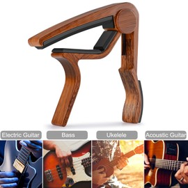 MOREYES Moreyes Guitar Picks Guitar Capo Acoustic Guitar Accessories Trigger Capo With Free Guitar Picks (GC-9 Rosewood)