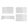 4pcs Storage Box Resin Mold DIY Production Patterned Hollow Flip