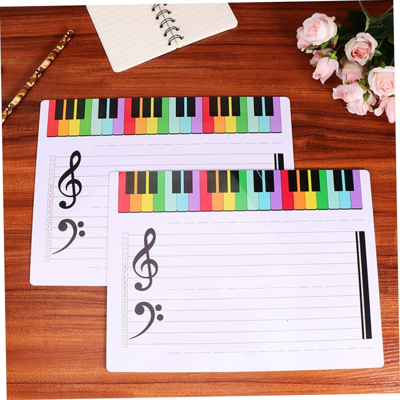 Dry Erase Music Staff Whiteboard Erasable Musical Note Board for