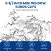 ZIUZI 24 pcs Hidden Channel Valance Clips for Horizontal Wood