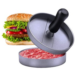 Burger Press ideal for BBQ - Hamburger Patty Maker, Aluminium Weight Grill Meat, Non-stick Burger Mould, Burger Machine