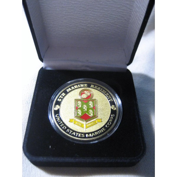 US MARINE CORPS - 5th MARINE REGIMENT Challenge Coin w/