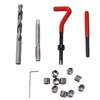 15 Pcs Thread Repair Tool Kit M10x1.25mm Metal Threaded Inserts
