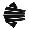 6pcs Window Pillar Post Trim Anti Scratch Glossy Black B