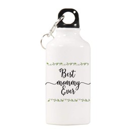 Elvoes Sports Water Bottles Best Mommy Water Bottle BPA Free Stainless Steel Bottle with Cap Wild Mouth Mommy Gifts Great for Sport Home Travel Outdoors (400ml/17oz)
