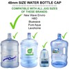 SANITRO Water Systems Screw-On Caps for Water Cooler/Dispenser Plastic Jugs,