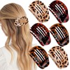mercham 6 PCS Flat Hair Clips for Women, Curved Claw