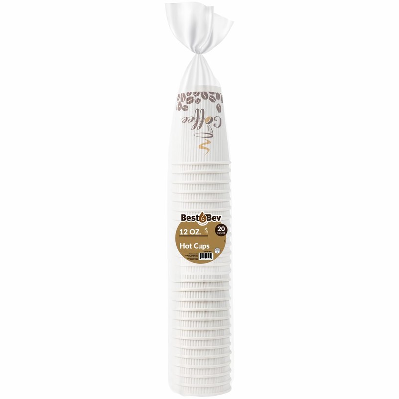 Vibrant Multicolor Ripple Hot Cups Coffee Print - 12 oz.