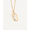 PDPaola Mini Letter C Necklace Letter Name Chain Gold, Sterling