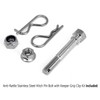 MULL USA Flag Metal Trailer Hitch Cover with Anti-Rattle Hitch